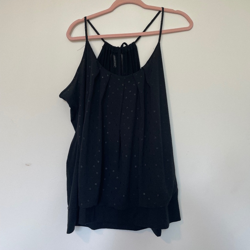 Black racerback tank